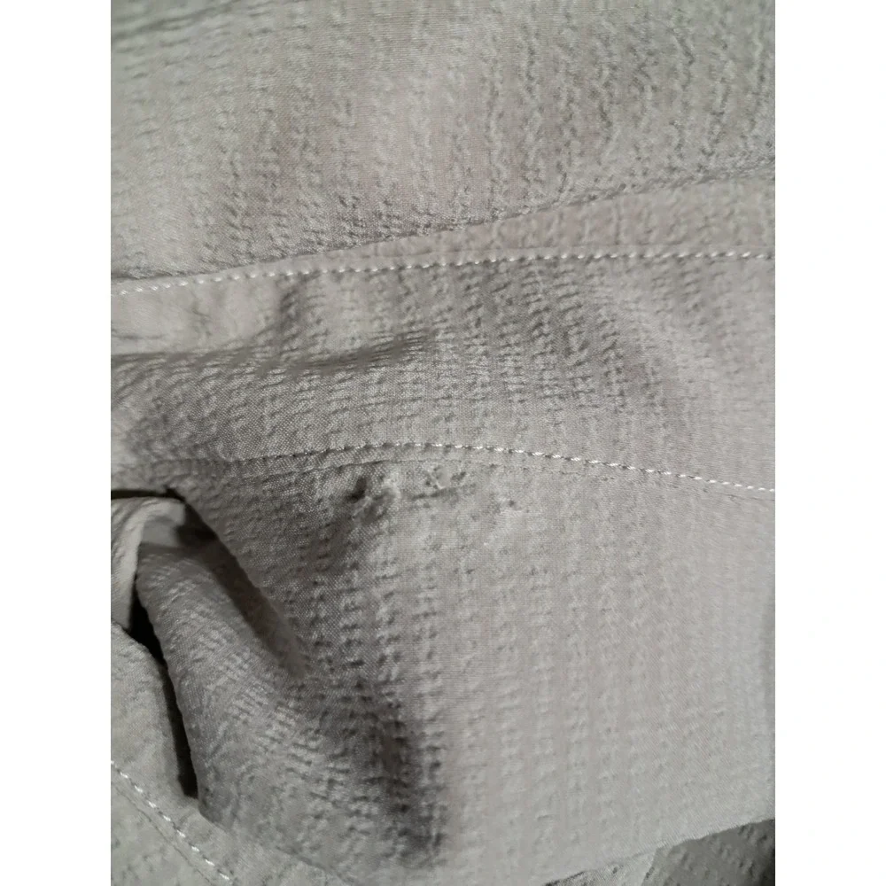 Mens Penguin Sport Agate Gray Short‎ Sleeve Shirt. NWT. Size Med. Small Hole... - Picture 9 of 11